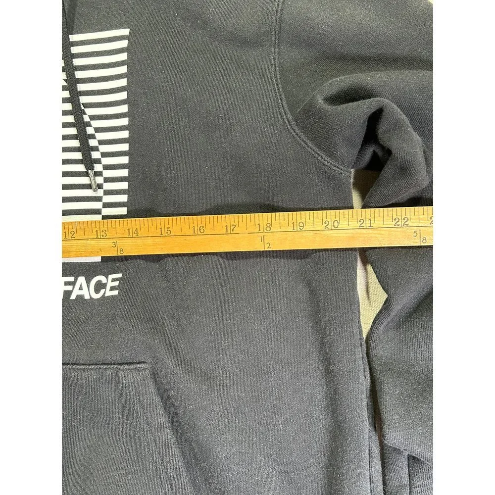 The North Face Men's Medium Black Pullover Hoodie Sweatshirt Half Dome Spell Out